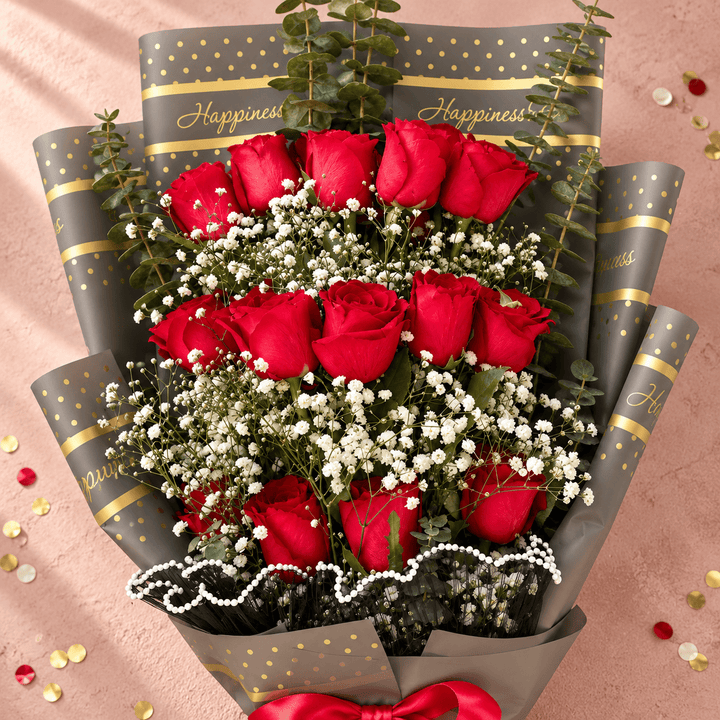 Blooms & Gifts The Sweetest Plot Twist Flower Package