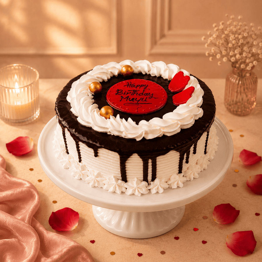 Blooms & Gifts Vanilla Birthday Cake (1kg)