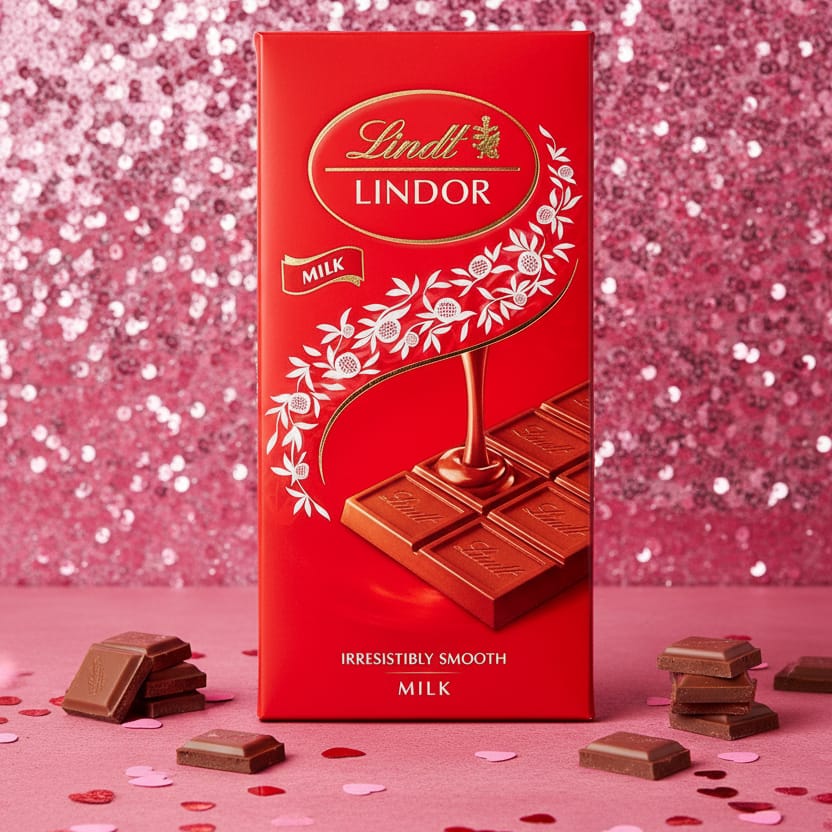Siya Food Velvet Melt Lindt Lindor Milk Chocolate Bar 100g