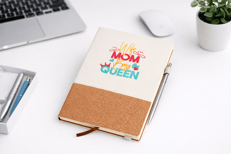 Go Promo Wife Mum Boss Queen Notebook