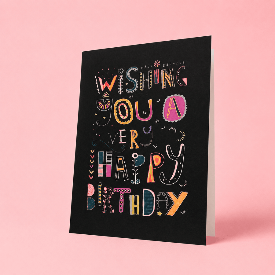 Blooms & Gifts Wishing You A Very Happy Birthday A6 Card